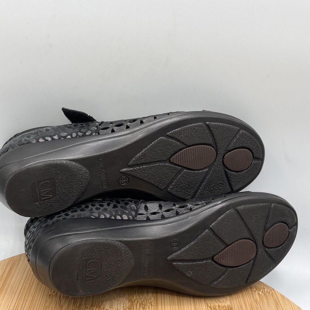 Calzamedi Woven Leather Mary Jane EU 38 US 7.5 -8 Comfort Orthotic Spain Shoe - Picture 10 of 13